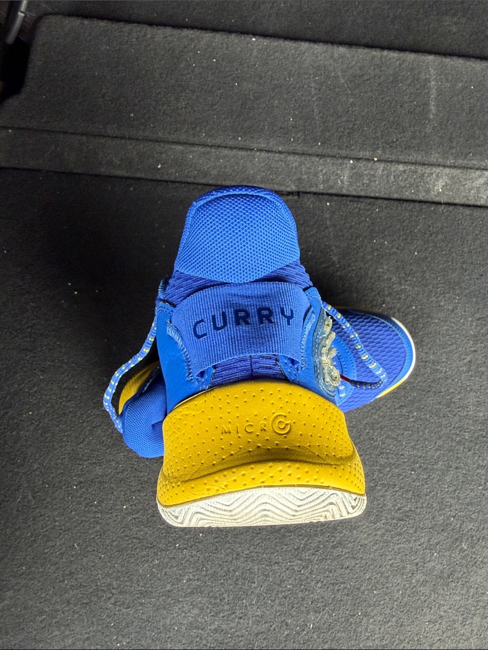 Under Armour Kids Curry Basketball Sneakers - Blue & Yellow